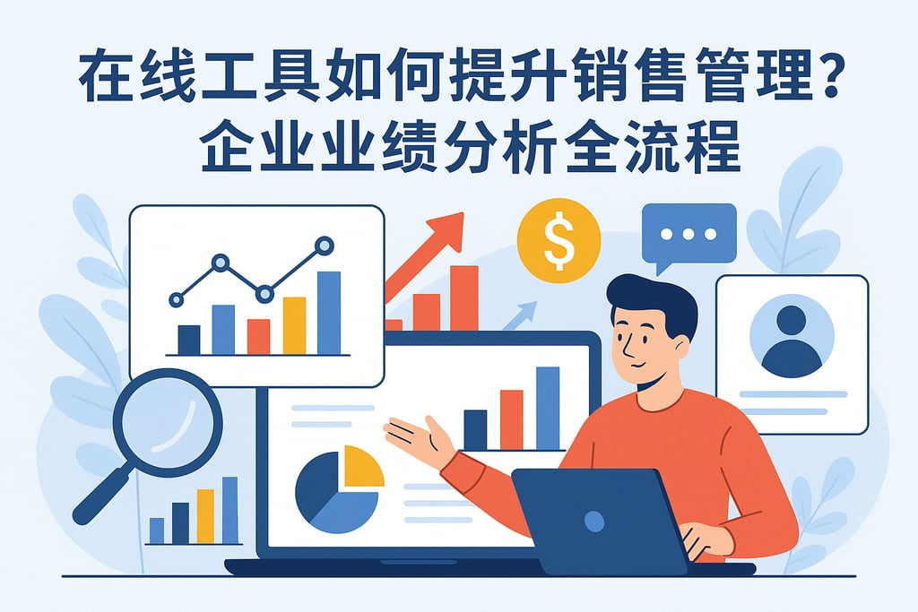 在线工具如何提升销售管理？企业业绩分析全流程