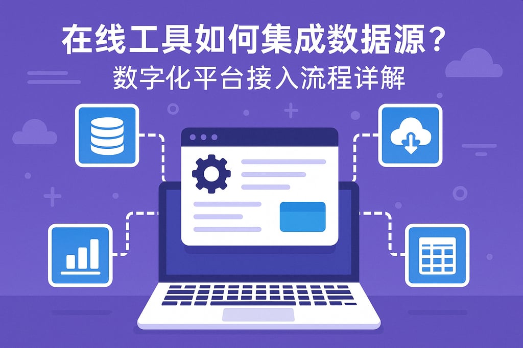 在线工具如何集成数据源？数字化平台接入流程详解