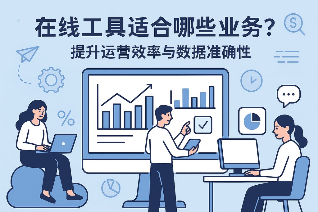 在线工具适合哪些业务？提升运营效率与数据准确性