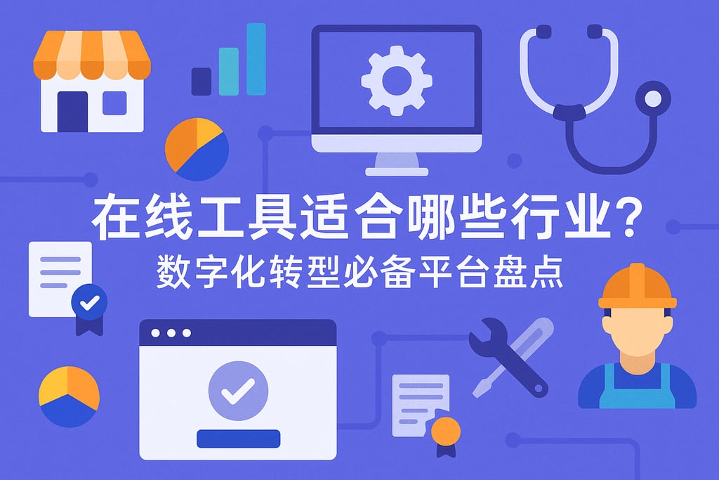 在线工具适合哪些行业？数字化转型必备平台盘点