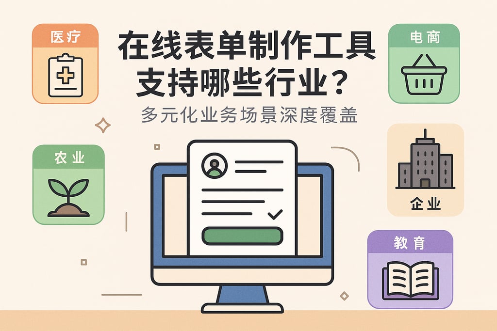 在线表单制作工具支持哪些行业？多元化业务场景深度覆盖