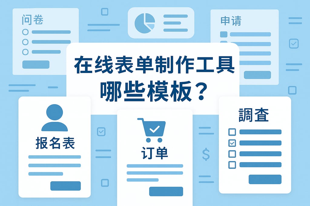 在线表单制作工具有哪些模板？支持多行业场景应用