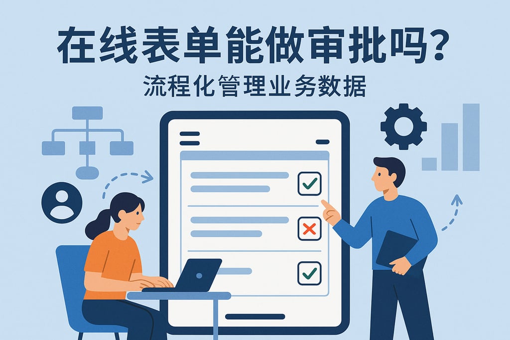 在线表单制作工具能做审批吗？流程化管理业务数据
