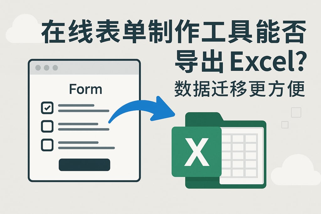 在线表单制作工具能否导出Excel？数据迁移更方便