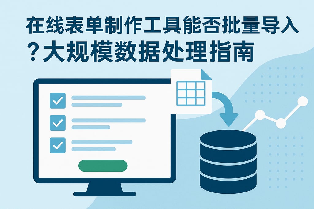 在线表单制作工具能否批量导入？大规模数据处理指南