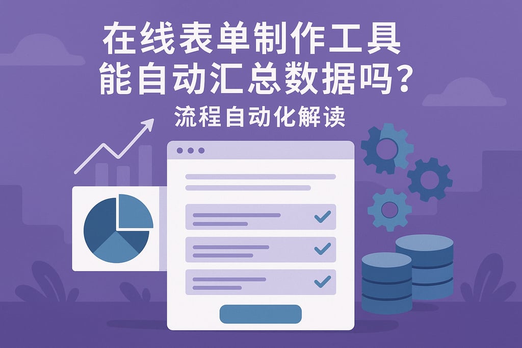 在线表单制作工具能自动汇总数据吗？流程自动化解读