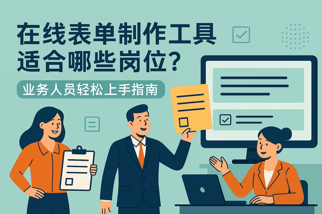 在线表单制作工具适合哪些岗位？业务人员轻松上手指南