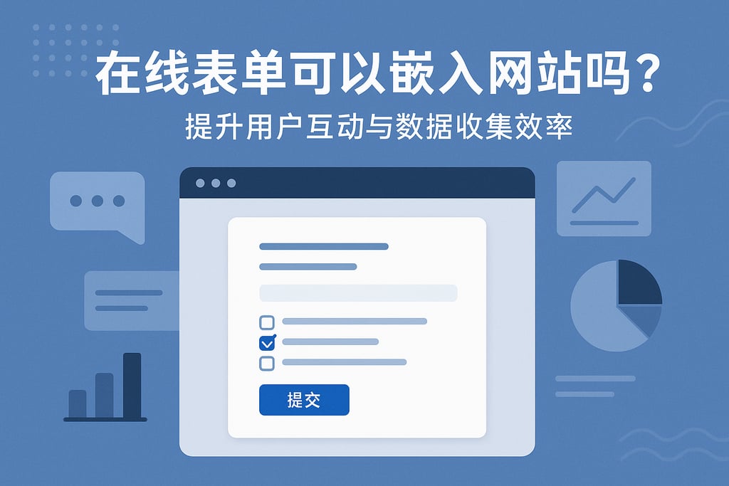 在线表单可以嵌入网站吗？提升用户互动与数据收集效率