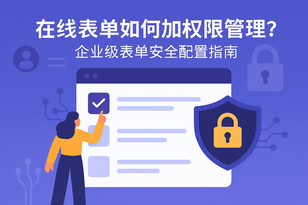 在线表单如何加权限管理？企业级表单安全配置指南