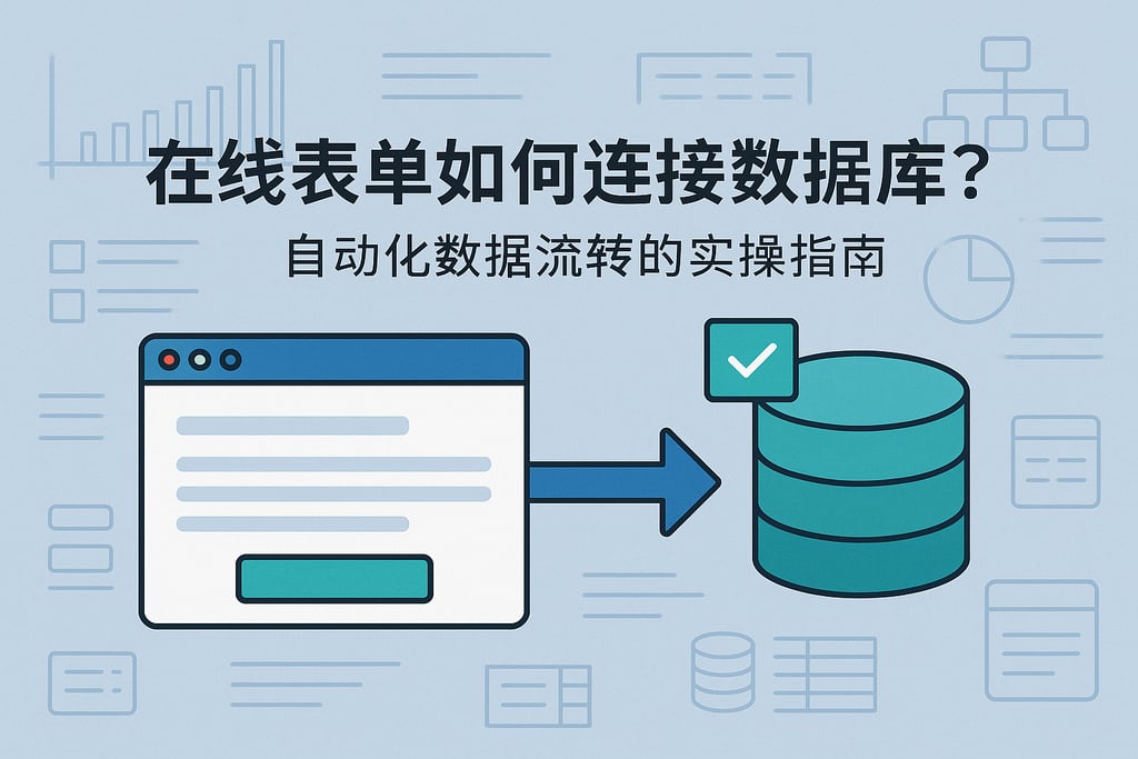 在线表单如何连接数据库？自动化数据流转的实操指南