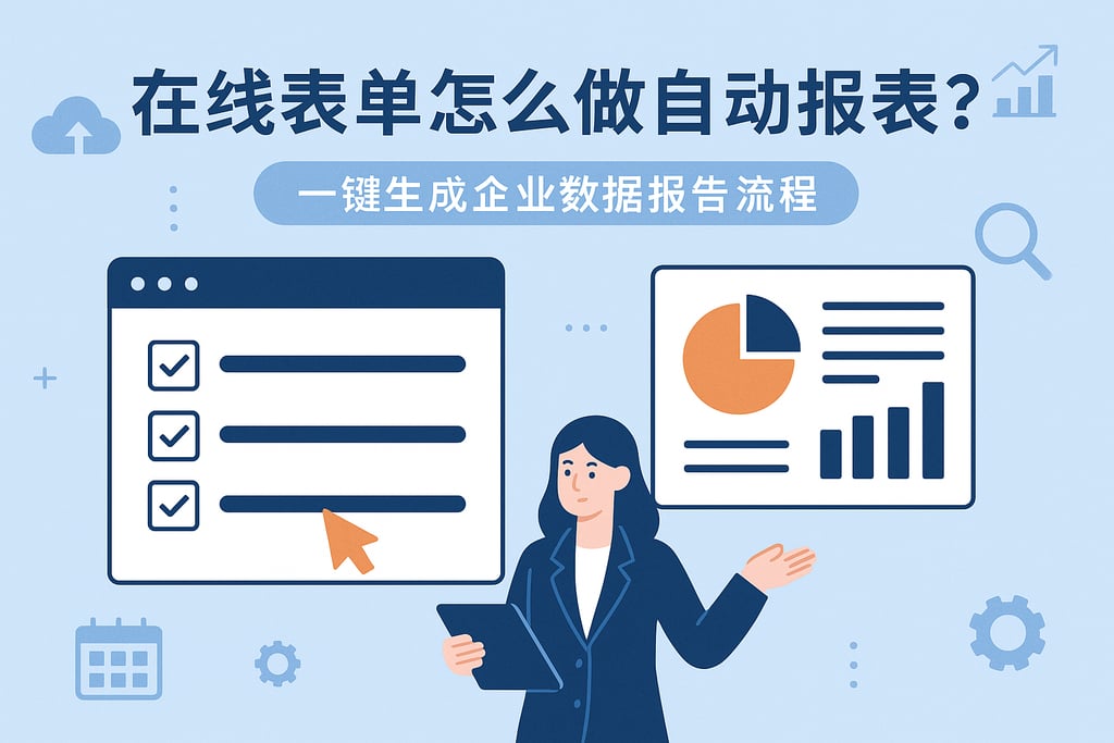 在线表单怎么做自动报表？一键生成企业数据报告流程