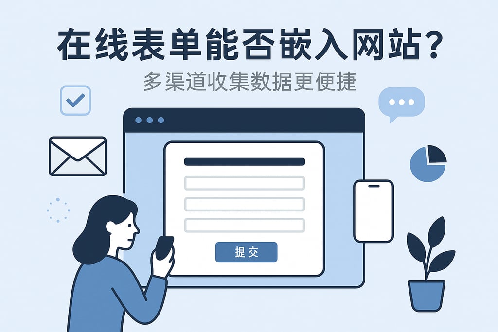 在线表单能否嵌入网站？多渠道收集数据更便捷