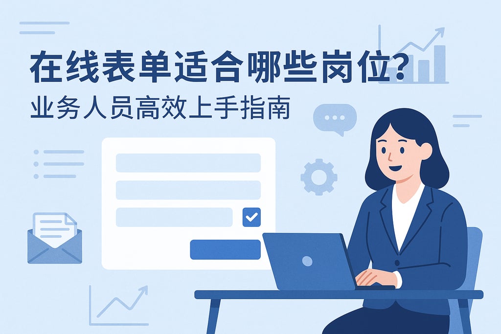 在线表单适合哪些岗位？业务人员高效上手指南