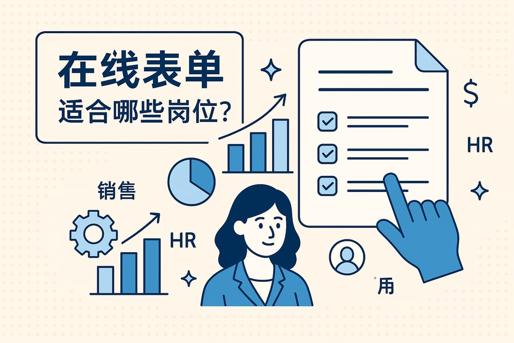 在线表单适合哪些岗位？优化销售、HR等部门数据流