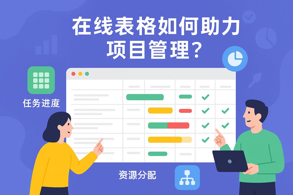 在线表格如何助力项目管理？任务进度与资源分配实时掌控