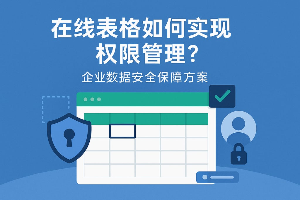 在线表格如何实现权限管理？企业数据安全保障方案