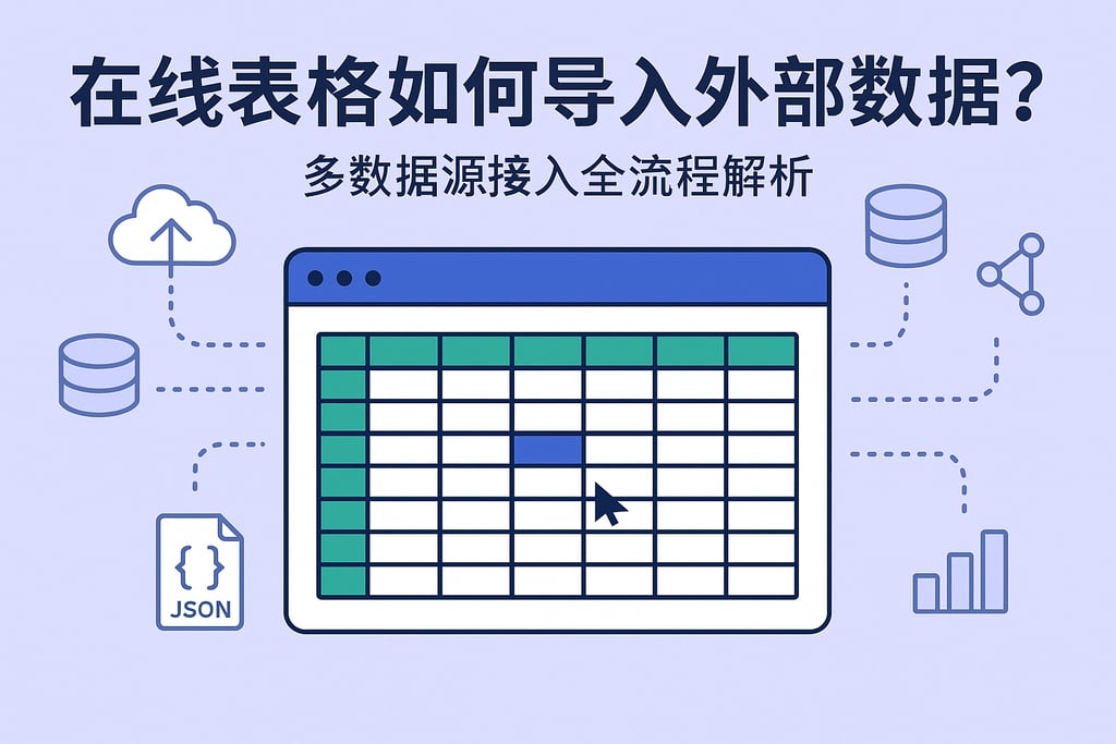 在线表格如何导入外部数据？多数据源接入全流程解析