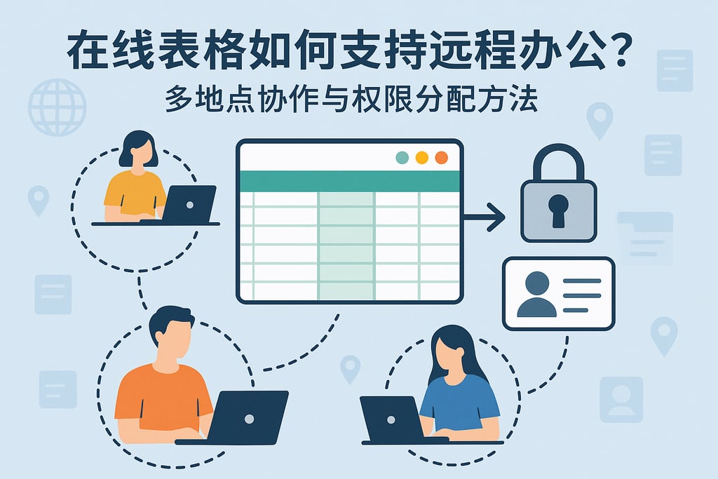 在线表格如何支持远程办公？多地点协作与权限分配方法