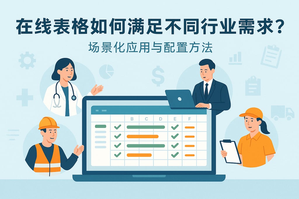 在线表格如何满足不同行业需求？场景化应用与配置方法