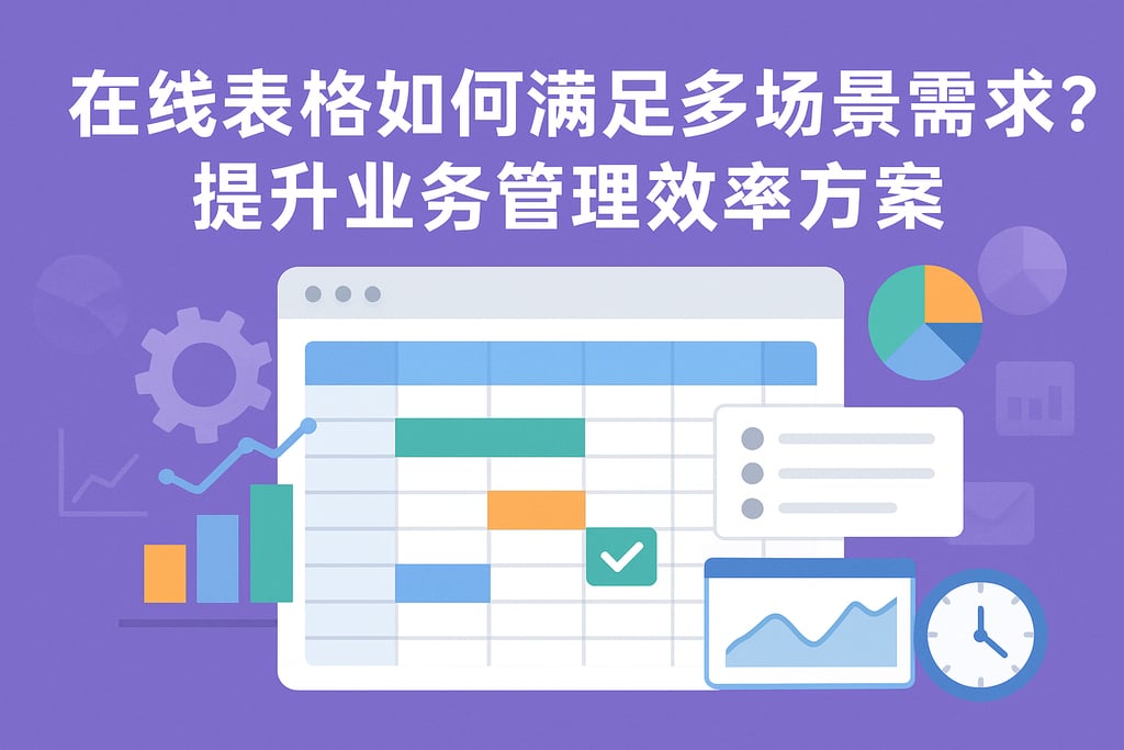 在线表格如何满足多场景需求？提升业务管理效率方案