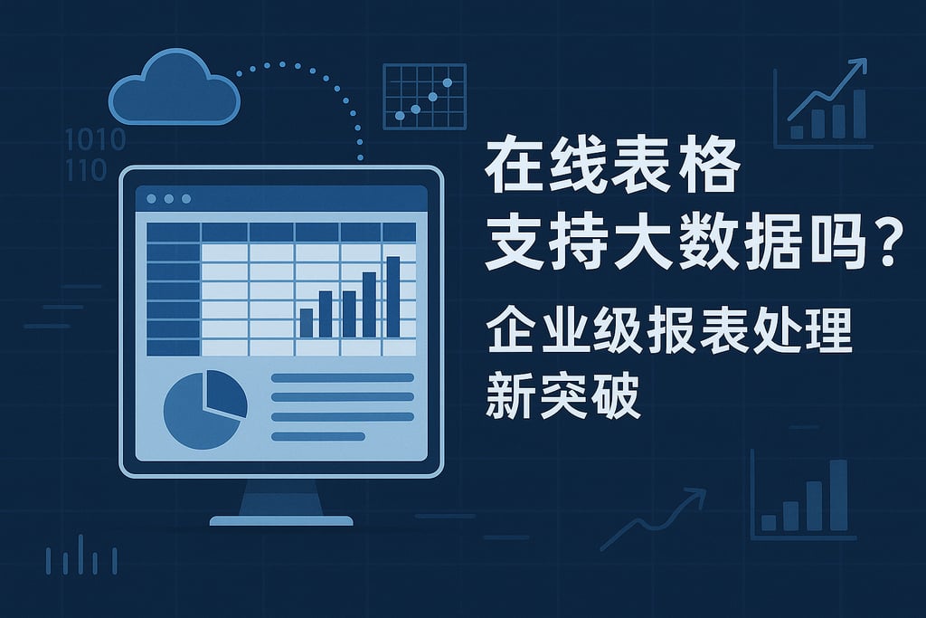 在线表格支持大数据吗？企业级报表处理新突破