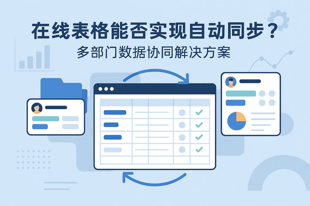 在线表格能否实现自动同步？多部门数据协同解决方案