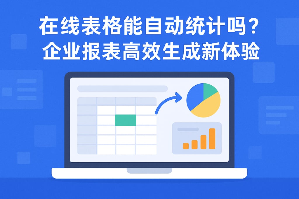 在线表格能自动统计吗？企业报表高效生成新体验