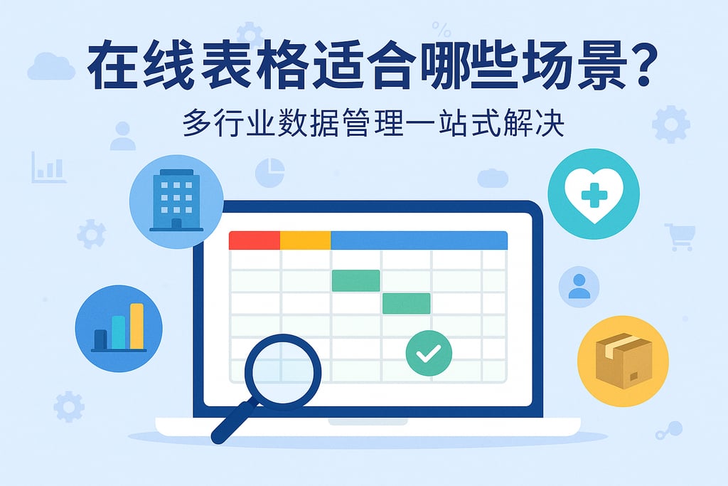 在线表格适合哪些场景？多行业数据管理一站式解决