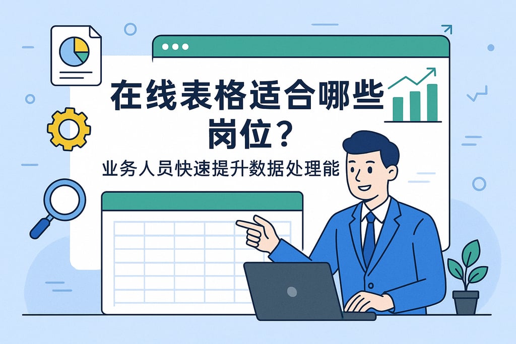在线表格适合哪些岗位？业务人员快速提升数据处理能力