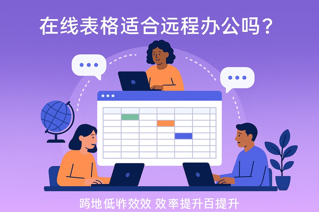 在线表格适合远程办公吗？跨地域协作效率提升