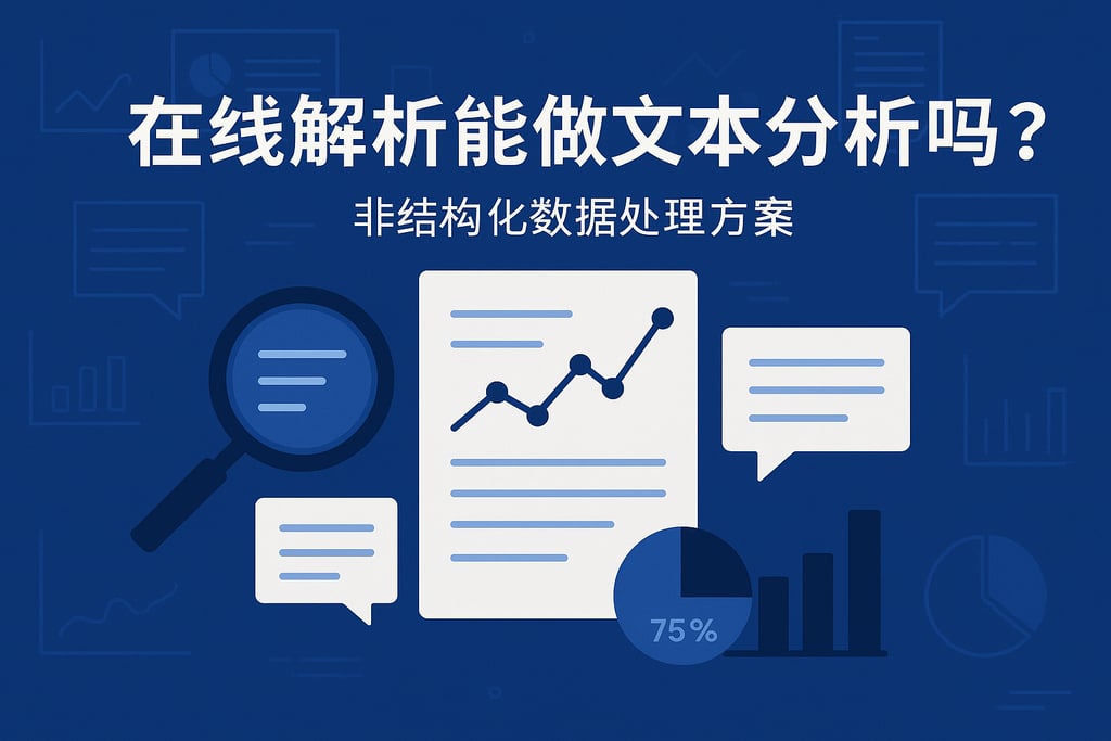 在线解析能做文本分析吗？非结构化数据处理方案