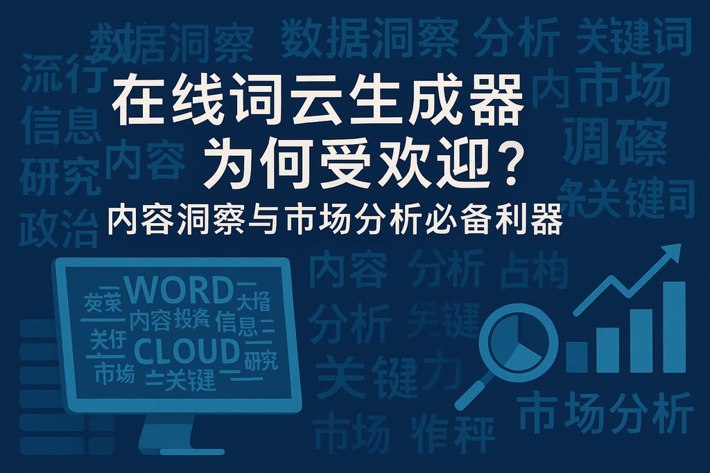 在线词云生成器为何受欢迎？内容洞察与市场分析必备利器