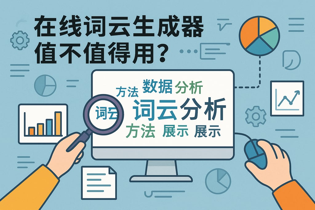 在线词云生成器值不值得用？精准展示文本数据分析方法