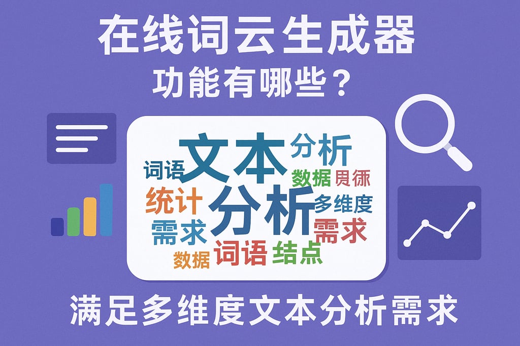 在线词云生成器功能有哪些？满足多维度文本分析需求
