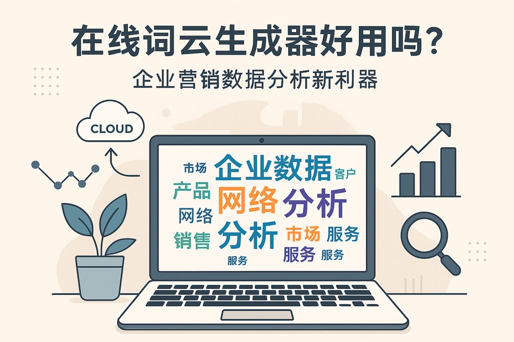 在线词云生成器好用吗？企业营销数据分析新利器
