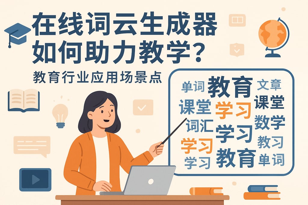 在线词云生成器如何助力教学？教育行业应用场景盘点
