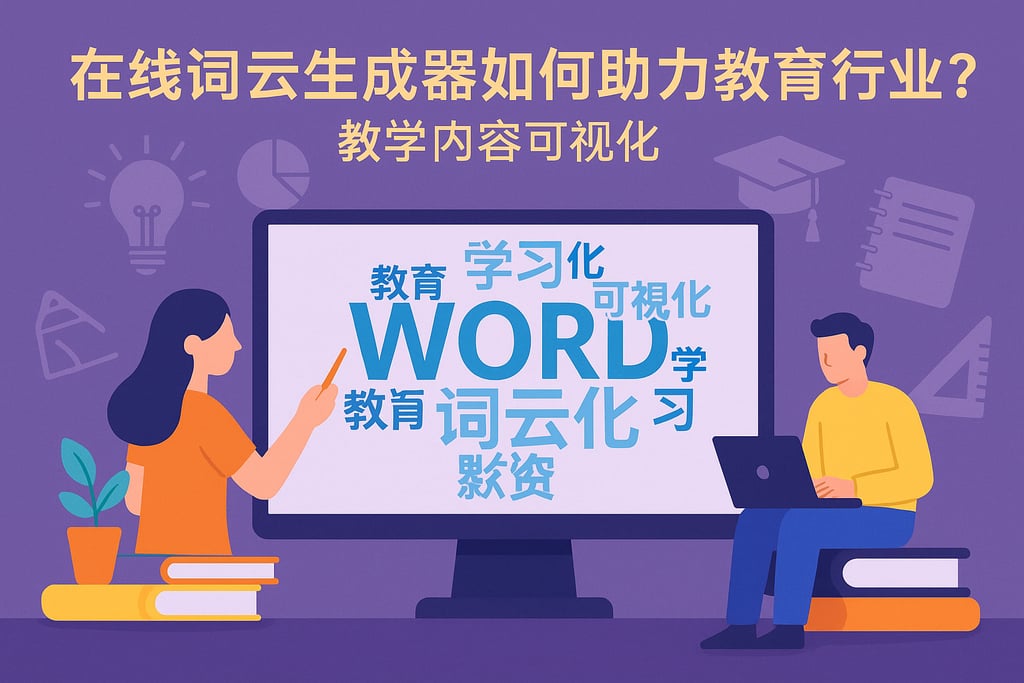在线词云生成器如何助力教育行业？教学内容可视化