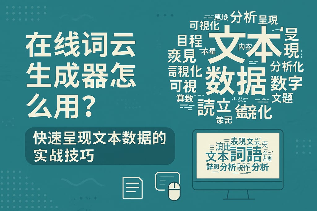 在线词云生成器怎么用？快速呈现文本数据的实战技巧