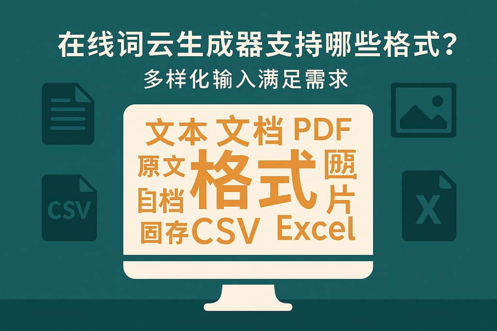 在线词云生成器支持哪些格式？多样化输入满足需求
