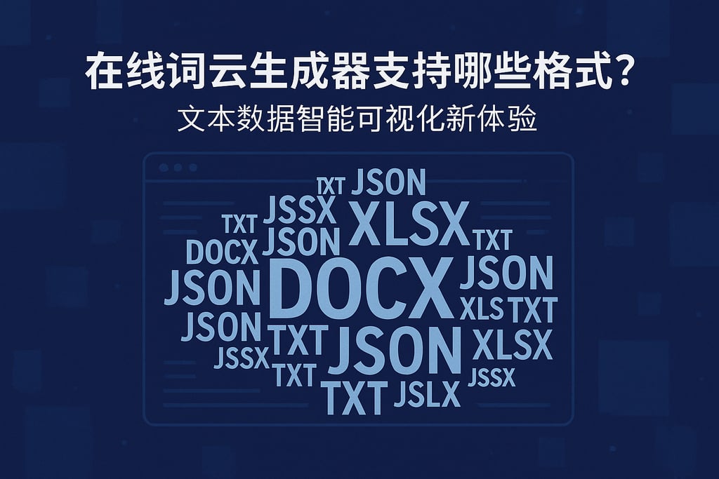 在线词云生成器支持哪些格式？文本数据智能可视化新体验