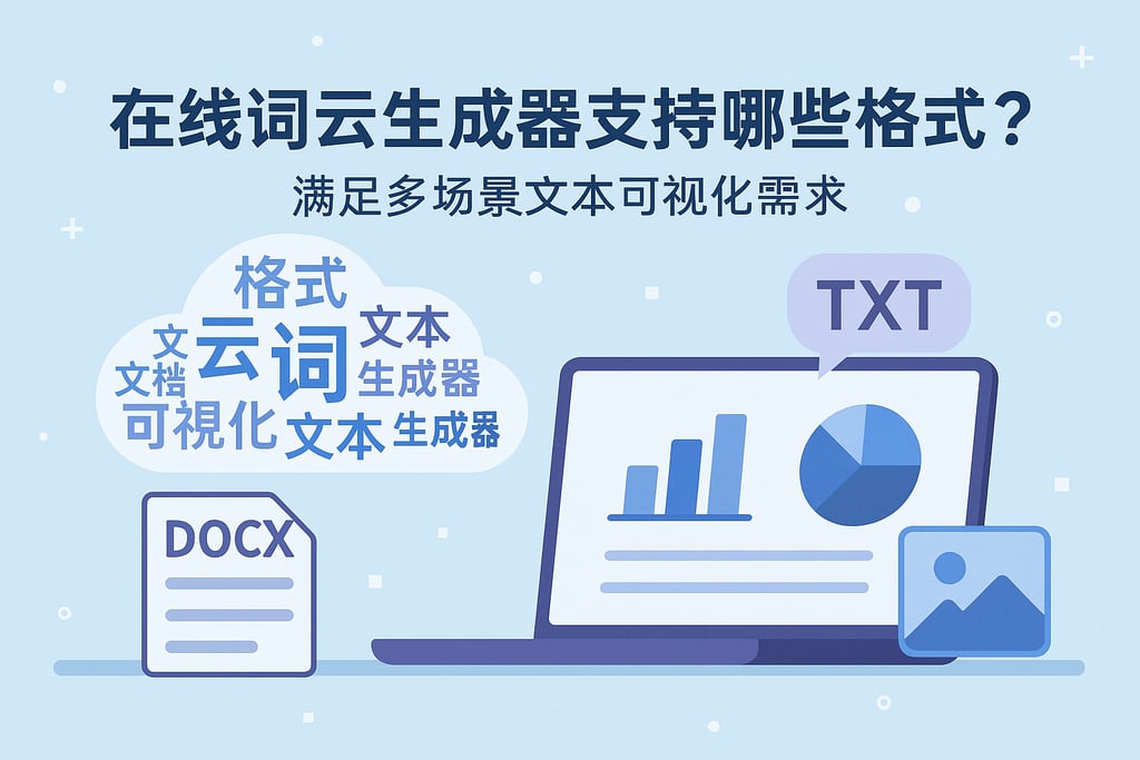 在线词云生成器支持哪些格式？满足多场景文本可视化需求