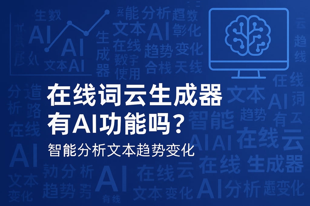 在线词云生成器是否有AI功能？智能分析文本趋势变化