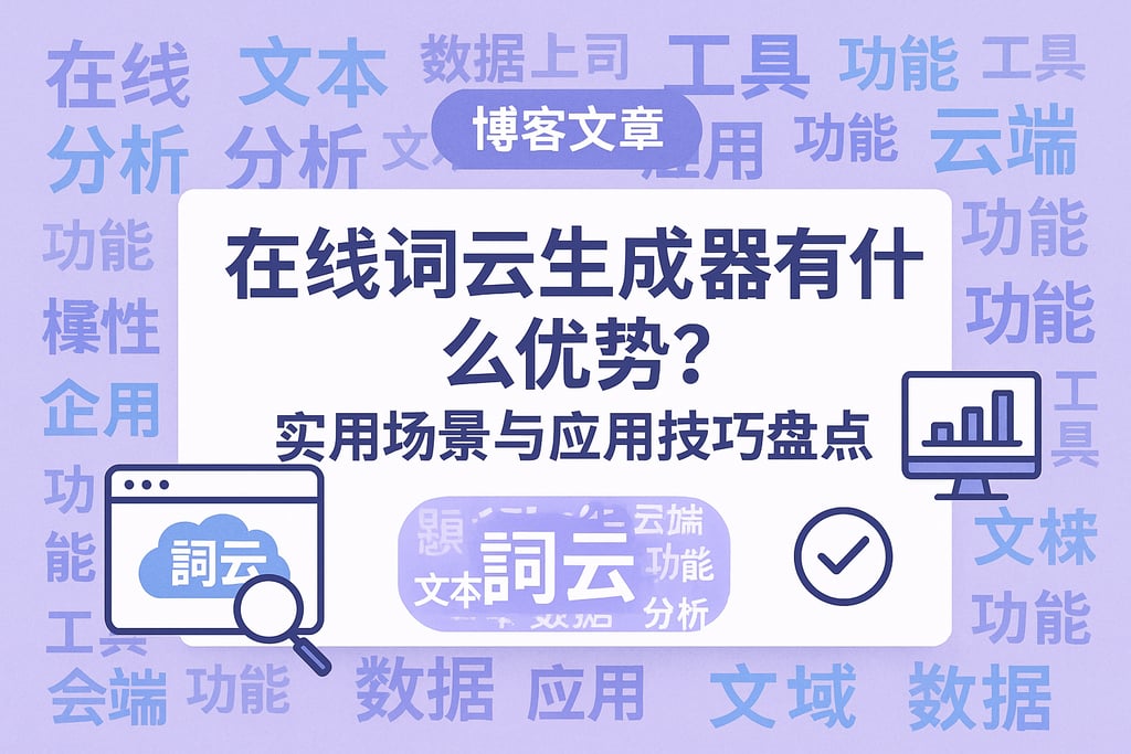 在线词云生成器有什么优势？实用场景与应用技巧盘点