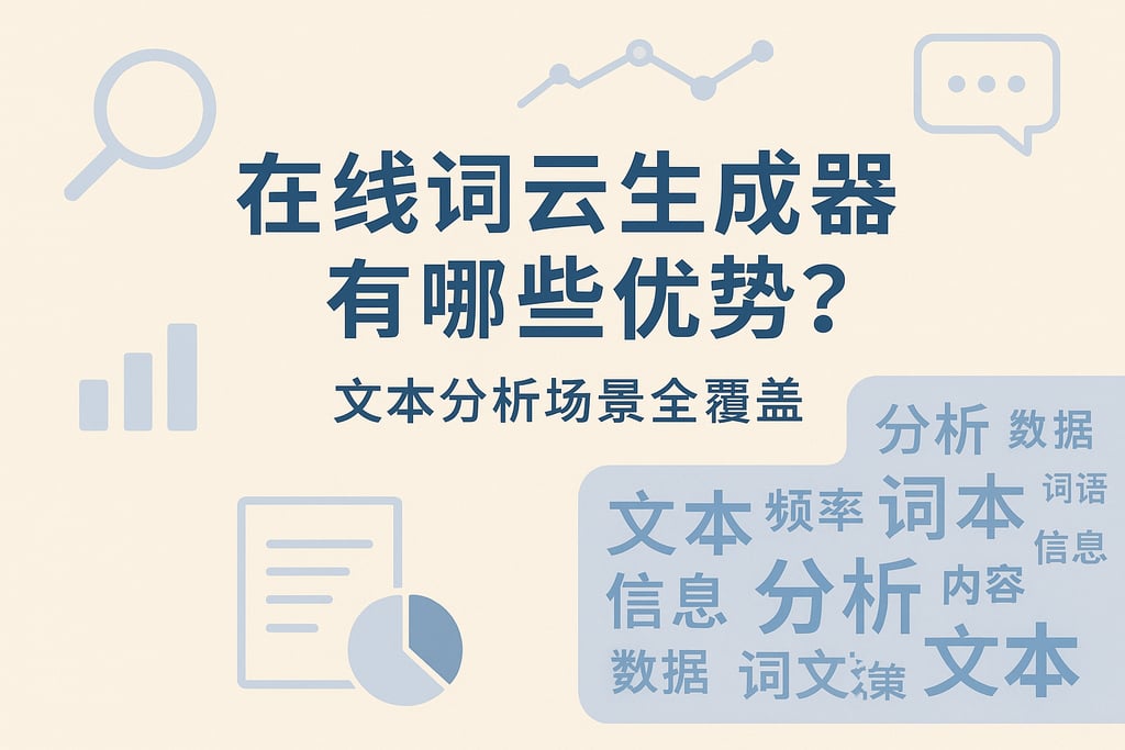 在线词云生成器有哪些优势？文本分析场景全覆盖