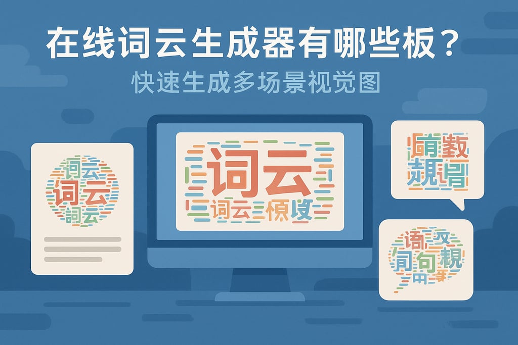 在线词云生成器有哪些模板？快速生成多场景视觉图