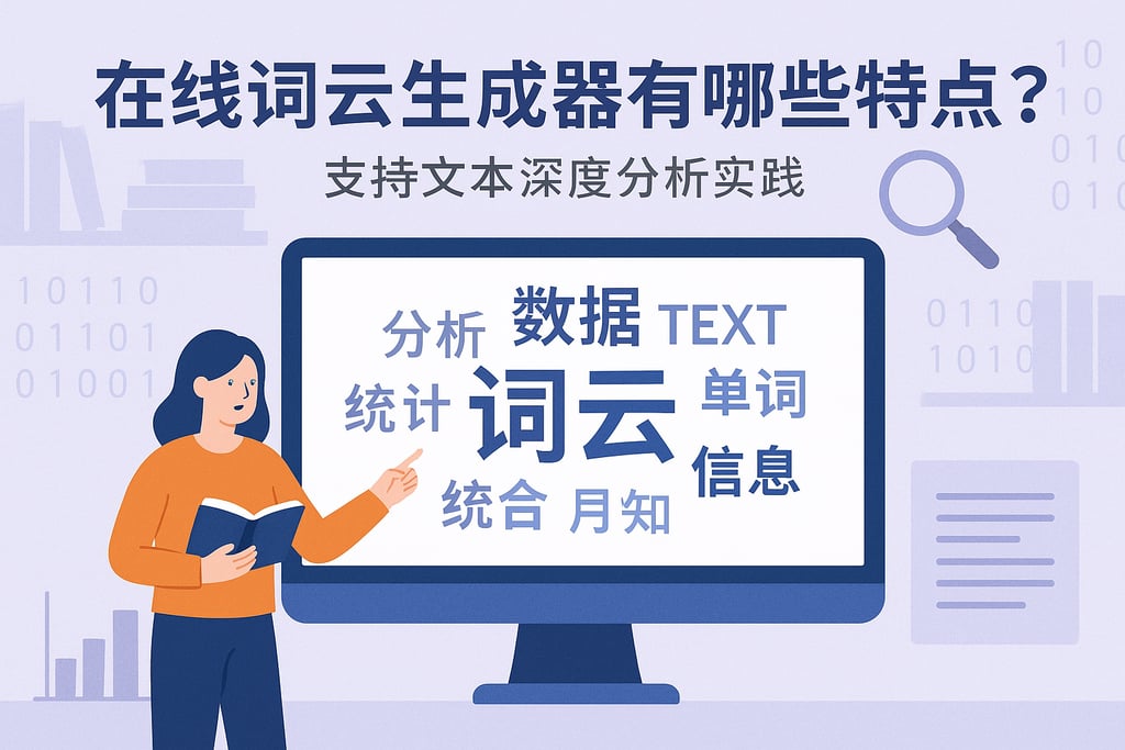 在线词云生成器有哪些特点？支持文本深度分析实践