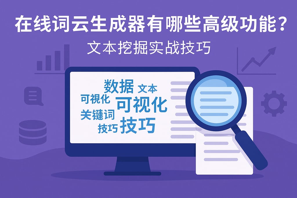 在线词云生成器有哪些高级功能？文本挖掘实战技巧