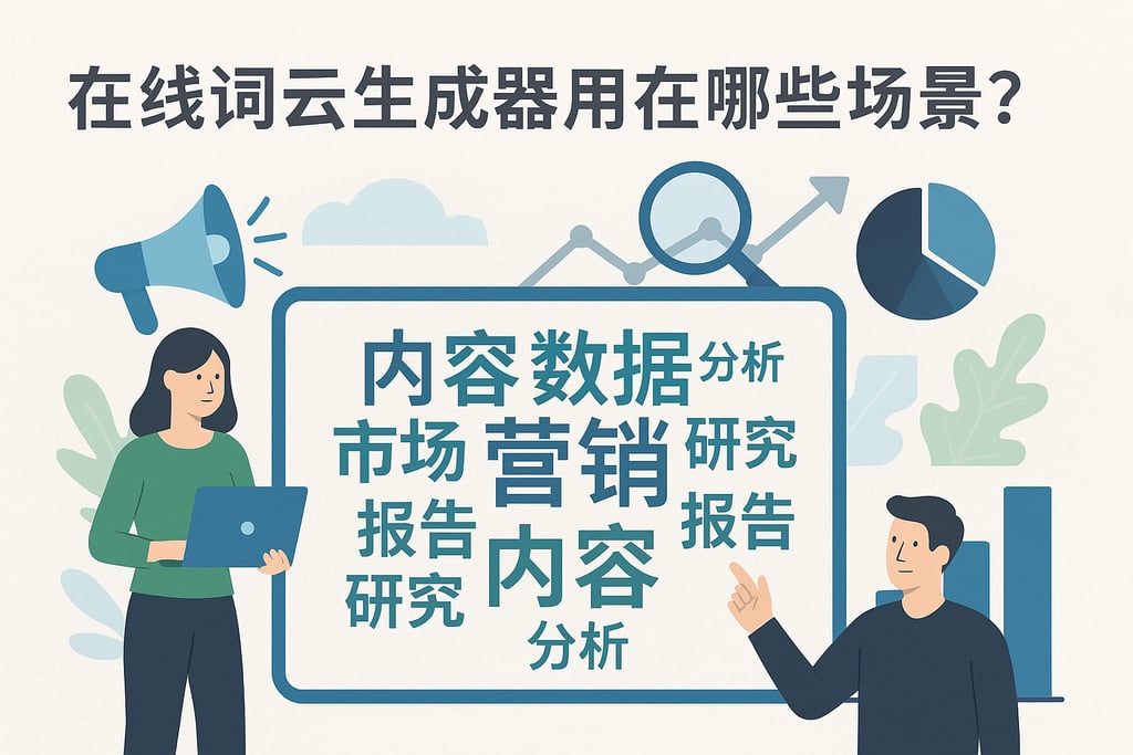 在线词云生成器用在哪些场景？内容营销与数据分析并行