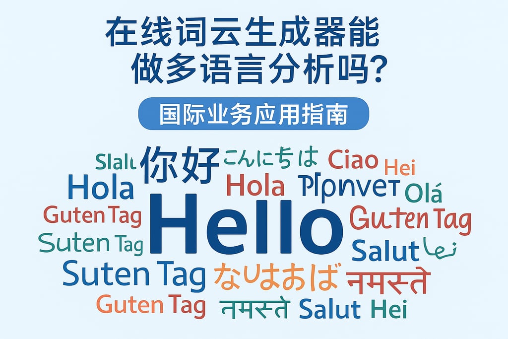 在线词云生成器能做多语言分析吗？国际业务应用指南
