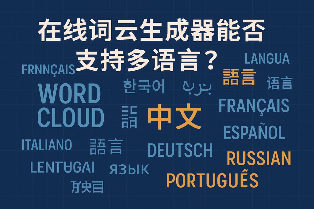 在线词云生成器能否支持多语言？满足全球化业务需求